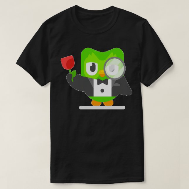 Camiseta Duolingo romântico (Frente do Design)