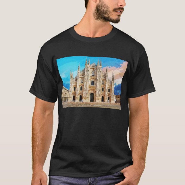 Camiseta Duomo di Milano Igreja Milão Itália #2 (Frente)