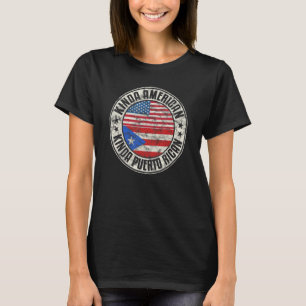 Camiseta dupla cidadania porto-riquenha americana porto-riq