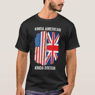 Camiseta Dupla cidadania Reino Unido Tipo americano Briti