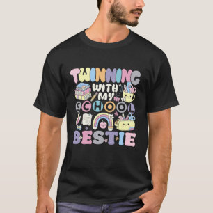 Camiseta Dupla com minha melhor amiga da escola Dia dos Gêm
