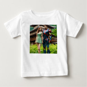 Camiseta Dupla de Super-Heróis: Superman & Ela" "Superman E