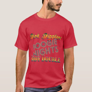 Camiseta Dupla do Corpo de Dirk Digglers Boogie Nights namo
