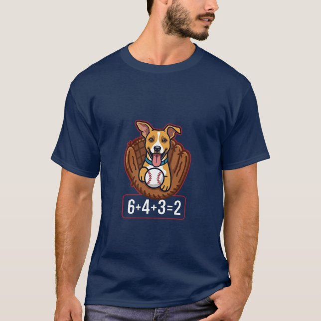 Camiseta dupla jogada de cachorro (Frente)