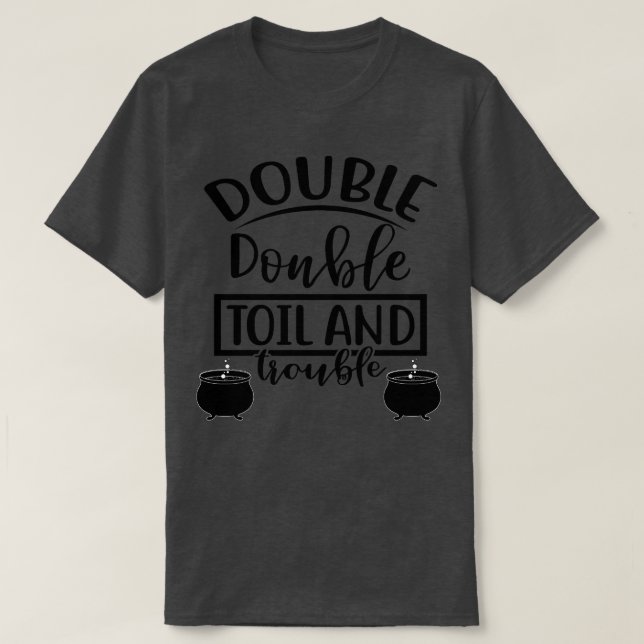 Camiseta Dupla peça de papel e roupa de Dia das Bruxas com  (Frente do Design)
