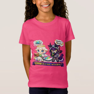Camiseta Dupla Personalidade do Zodíaco de Gêmeos, Anjo Cor