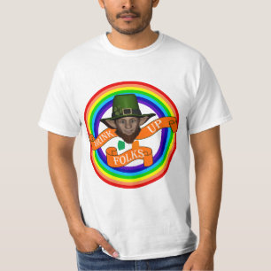 Camiseta Duplo arco-íris e duplo duelo irlandês verde