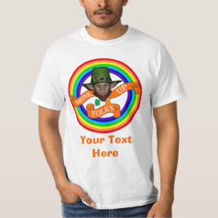 Camiseta Duplo arco-íris e duplo duelo irlandês verde
