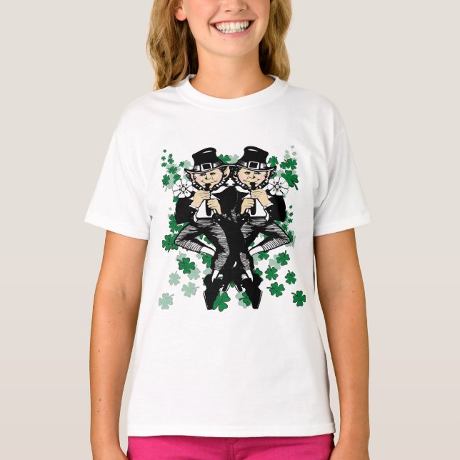 Camiseta Duplo Leprechaun Da Sorte (Frente)