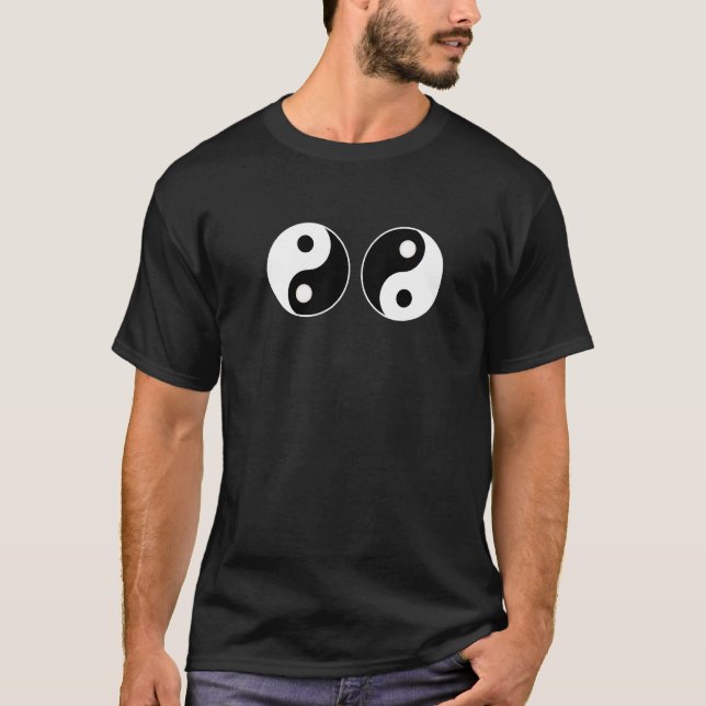 Camiseta Duplo Ying Yang Feng Shui Yin Yang (Frente)