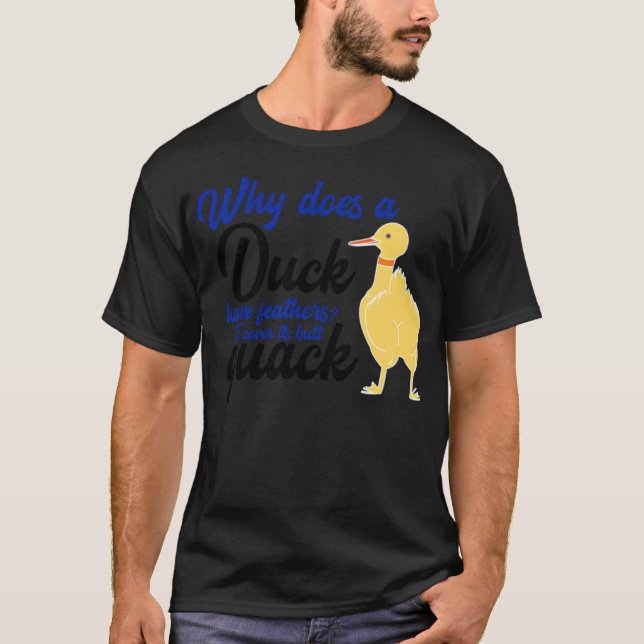 Camiseta Duque Bumbum Quack Engraçado Presente T I Costume  (Frente)