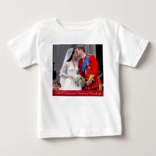 Camiseta Duque e Duquesa do Casamento Real de Cambridge (Frente)