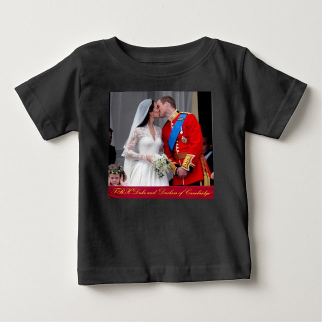 Camiseta Duque e Duquesa do Casamento Real de Cambridge (Frente)
