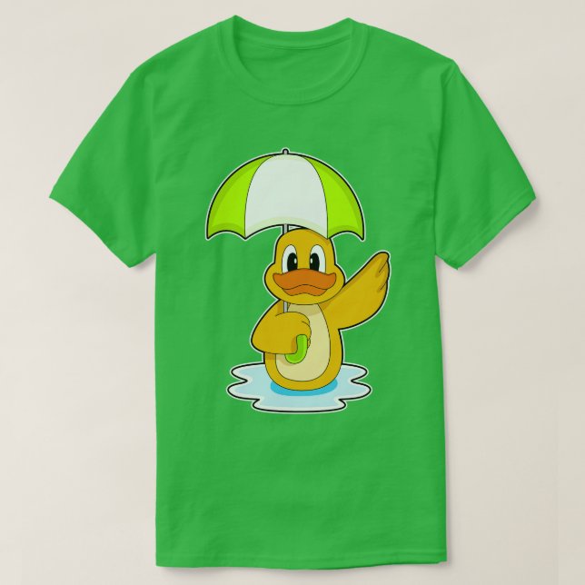 Camiseta Duque Nadando Guarda-chuva (Frente do Design)