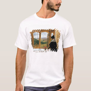 Camiseta Duquesa de Abercorn que olha fora de uma janela