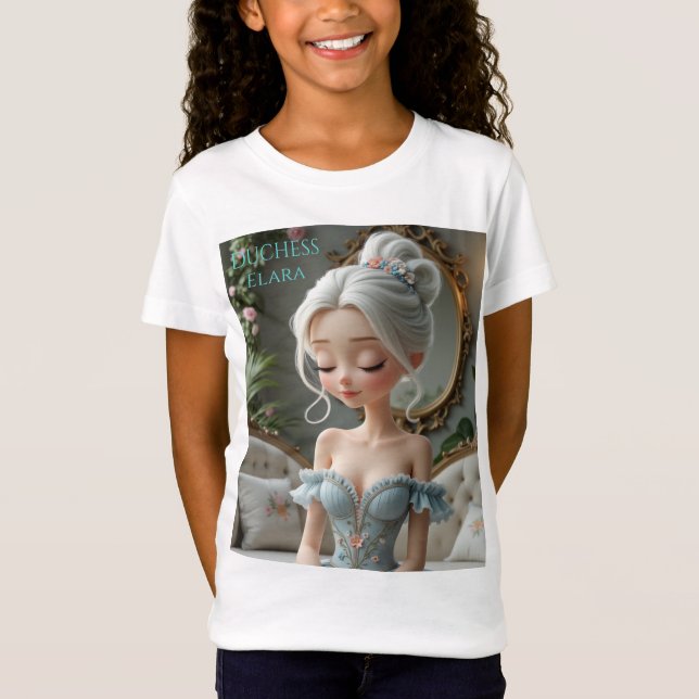Camiseta Duquesa Elara: Elegância Graciosa (Frente)