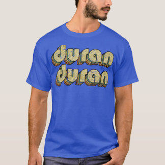Camiseta Duran Duran Vintage Estilo de Tipografia do Arco-Í