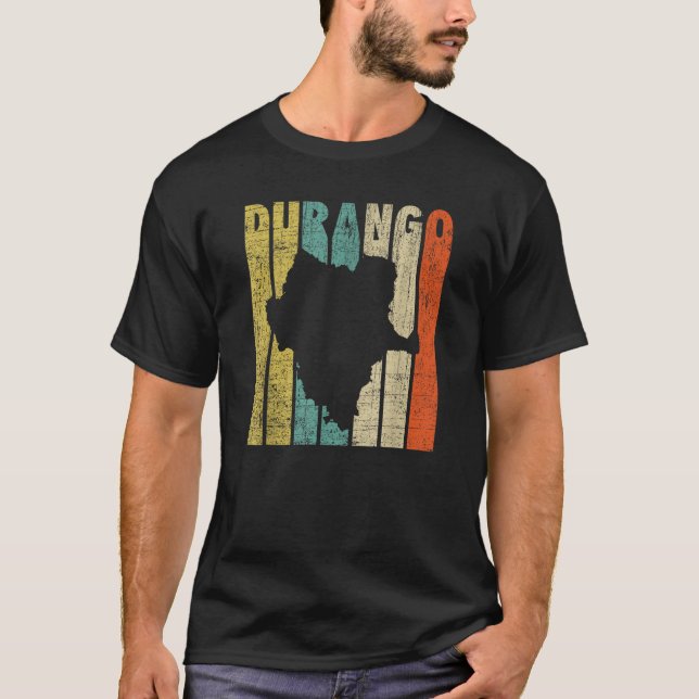 Camiseta Durango Mexico Retro Vintage (Frente)