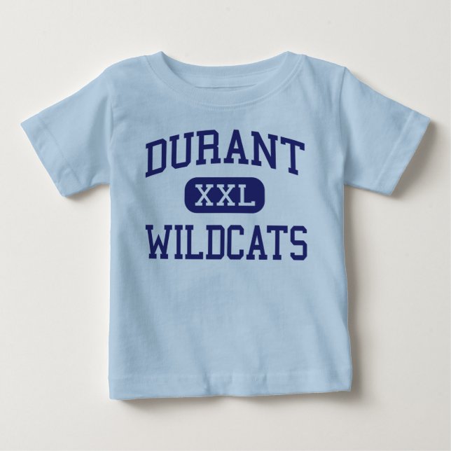 Camiseta Durant - Wildcats - segundo grau - Durant Iowa (Frente)