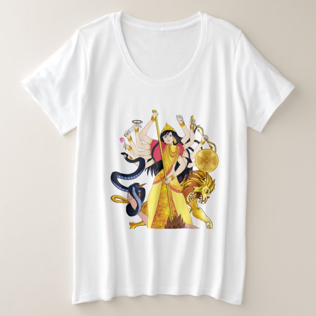 Camiseta Durga Maa Goddes (Frente do Design)