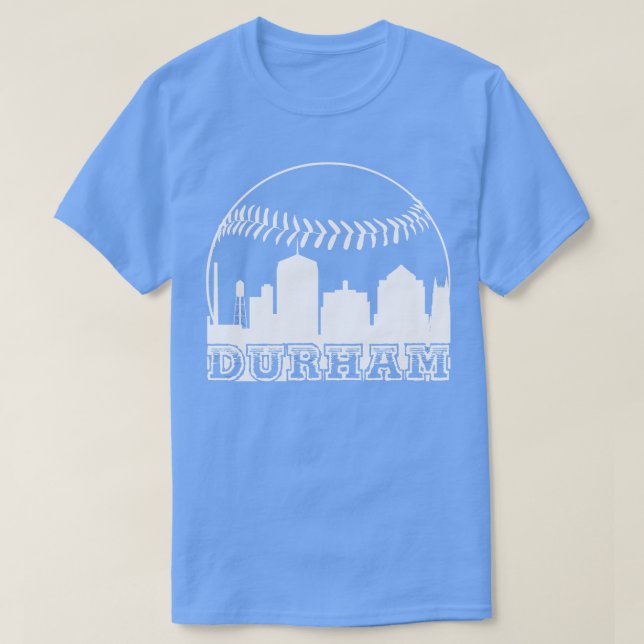 Camiseta Durham NC Baseball Town (Frente do Design)
