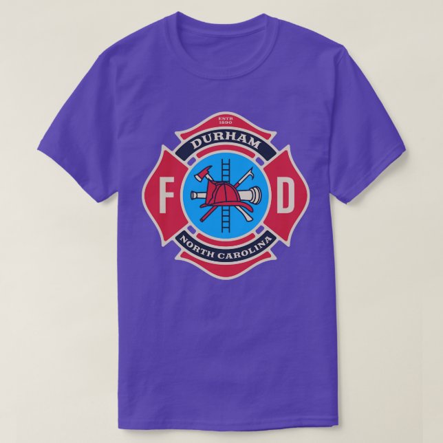 Camiseta Durham North olina Fire Department (Frente do Design)