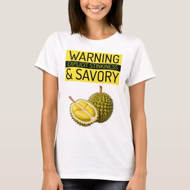 Camiseta Durian: Aviso: Tensura Explícita e Saborosa (Frente)