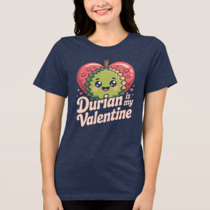 Camiseta Durian É Meu Namorado Amante de Frutas Engraçado