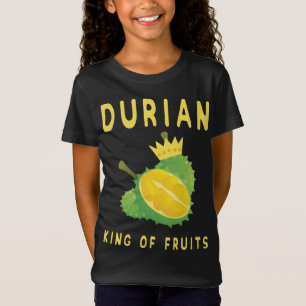 Camiseta Durian Fruta King of Fruta Gift Ideia para Homens 