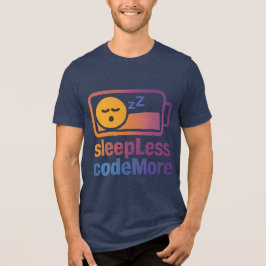 Camiseta Durma menos, codifique mais Design de TI