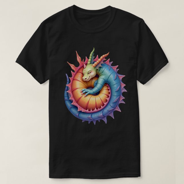 Camiseta Durmiente Arcoíris (Frente do Design)
