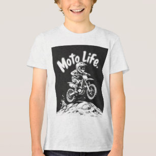 Camiseta Duro, Ao Vivo Livre: Camisa-T Moto Life Motocross