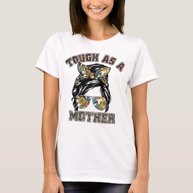Camiseta Duro como presente da mãe de pão bagunçado (Frente)
