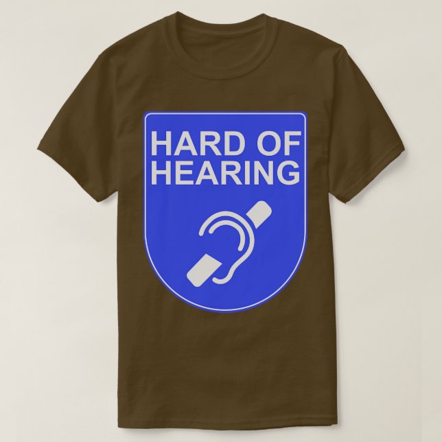 Camiseta Duro da audição 1 (Frente do Design)