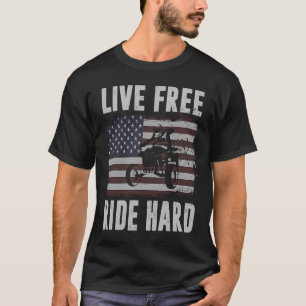 Camiseta Duro de 4 rodas ATV Quad Racing Amer ao Vivo