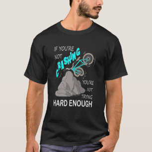 Camiseta duro de Bicicleta Engraçado de Bike Crash Mountai