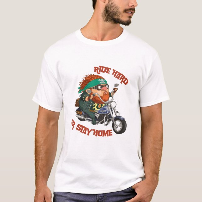 Camiseta Duro de carro ou design de motocicleta para ficar  (Frente)