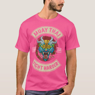 Camiseta Duro De Comboio Lida Com A Criatura Do Leão Muay T