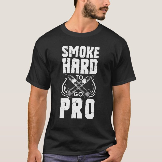 Camiseta Duro De Fumar Para Comprar Cigarro (Frente)