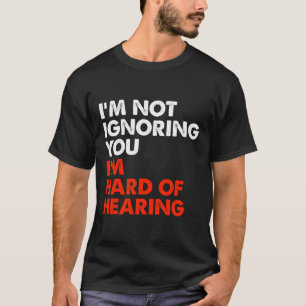 Camiseta Duro De Ouvir Diversão De Sinal ASL Língua Surda A