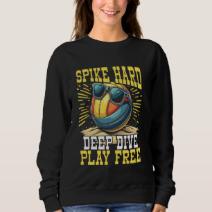 Camiseta Duro De Spike, Mergulhe Profundo, Jogue vôlei de p