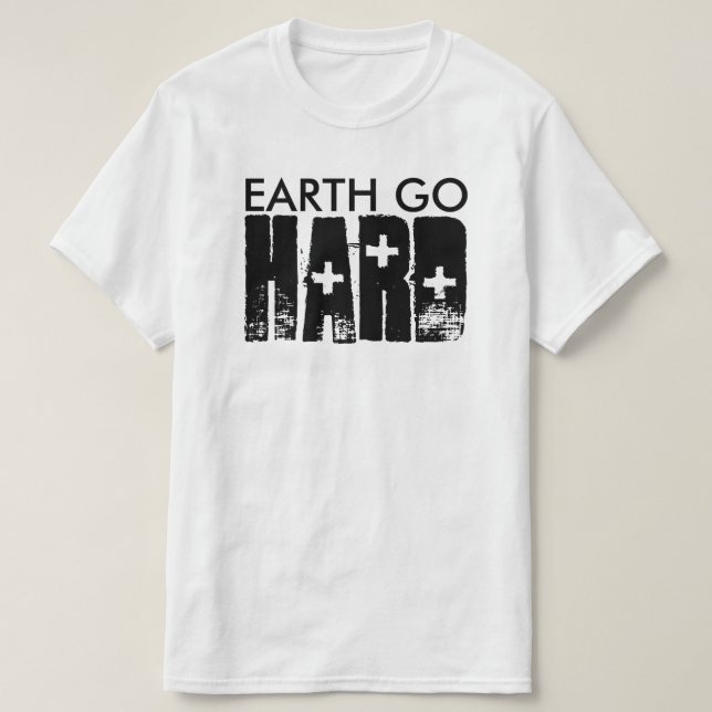 Camiseta duro de Terra (Frente do Design)