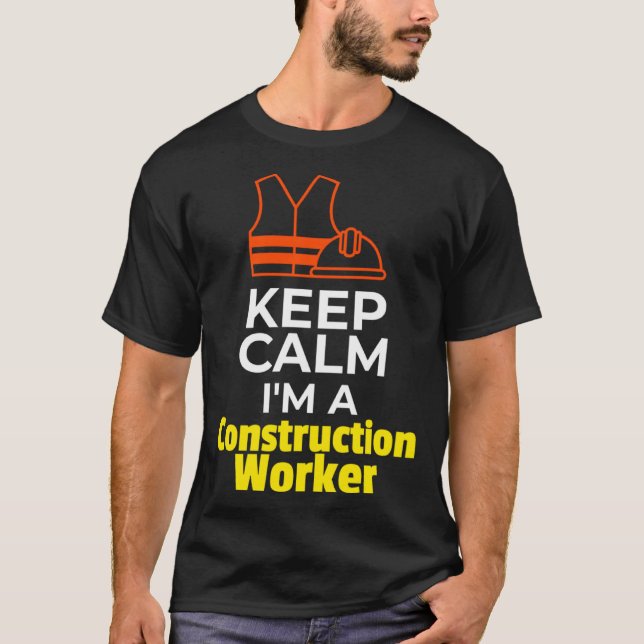 Camiseta Duro De Trabalho De Construção Coletor De Seguranç (Frente)