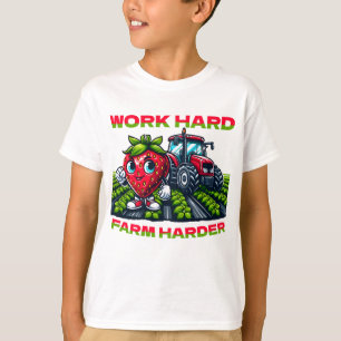 Camiseta Duro De Trabalho, Fazenda Mais Engraçado Trator