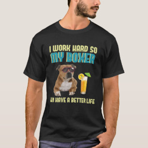 Camiseta Duro de Trabalho Hilariant Breadwinner para Cachor