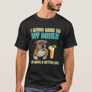 Camiseta Duro de Trabalho Hilariant Breadwinner para Cachor