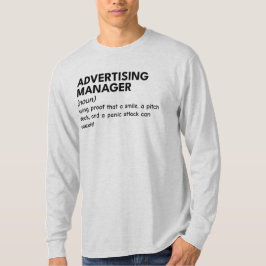 Camiseta Duro de trabalho. Mercado mais difícil. Ria Sempre