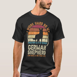 Camiseta Duro De Trabalho Para Que O Cachorro Tenha O Germa