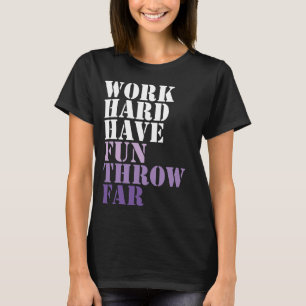 Camiseta Duro De Trabalho Se Diverte Jogando Um Golf De Dis