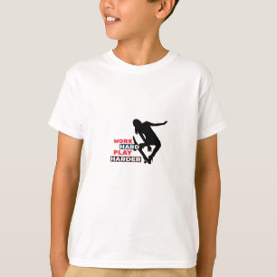 Camiseta Duro de Trabalho Tocar Tão Duro Female Skateboarde